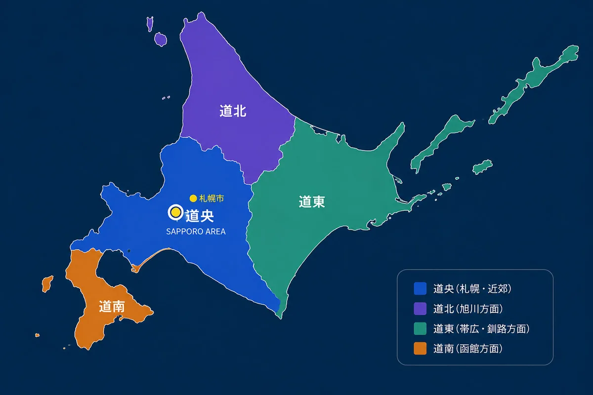 北海道エリアマップ
